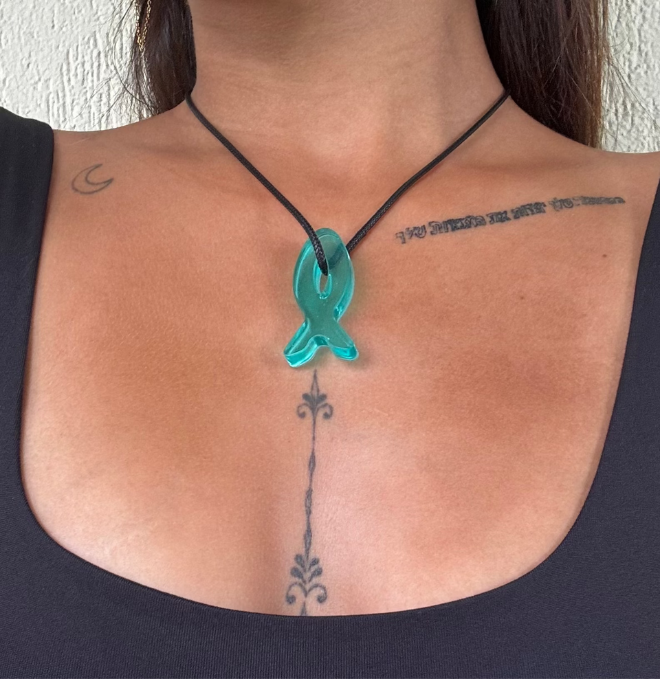 Collier Ôdag Aqua - Porte-bonheur intuitif