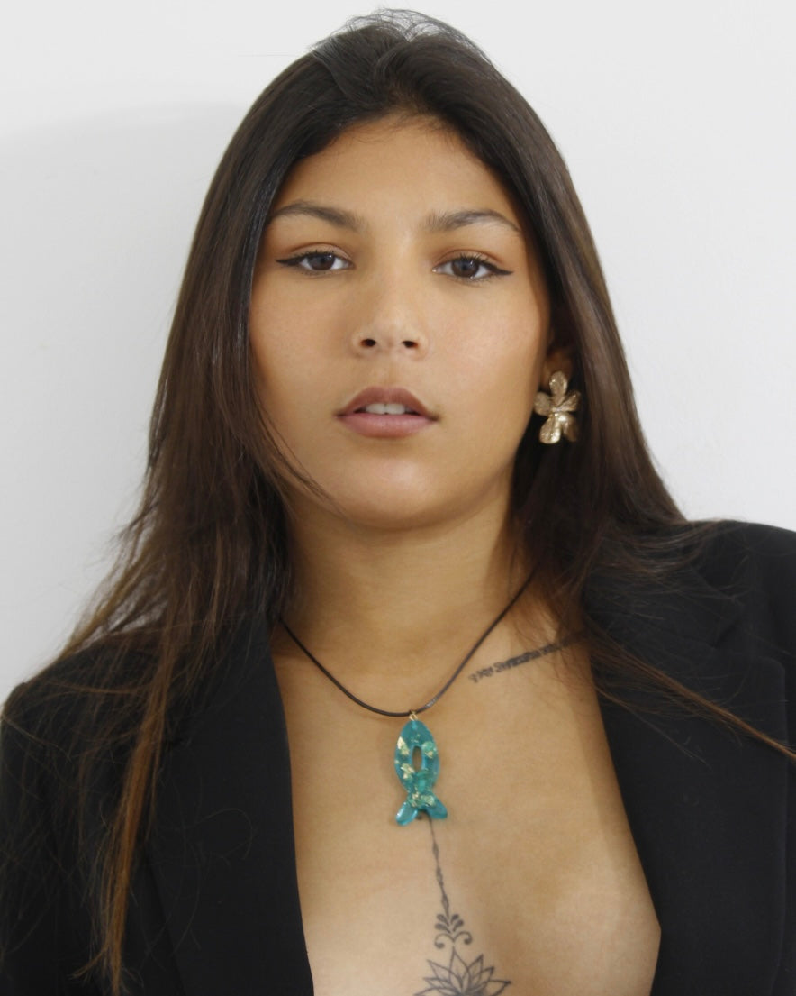 Collier Ôdag Aqua Or - Porte-bonheur intuitif