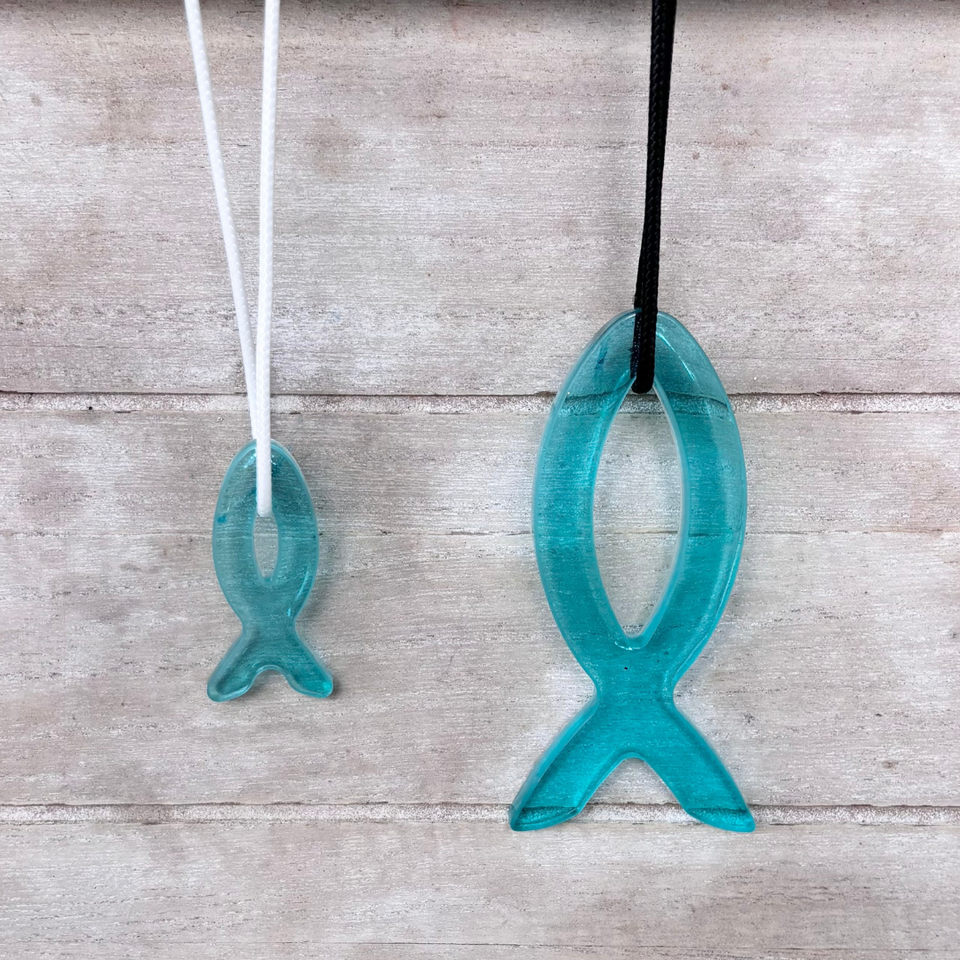 Collier Ôdag Aqua -Duo celeste | Pour Duo